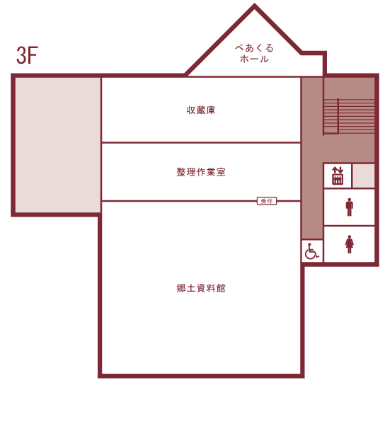 ぺあくる3階のマップ